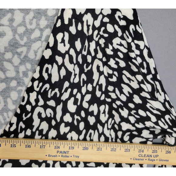 Lane Bryant Cardigan Sweater Womens 22/24 Leopard Print Lightweight 3/4 Sleeves - Picture 6 of 12